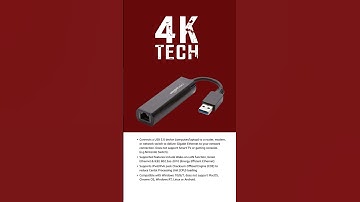 USB 3.0 to 10/100/1000 Gigabit Ethernet Internet Adapter