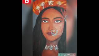 Deepika Padukone Mastani Look On Canvas Arts By Pranitha