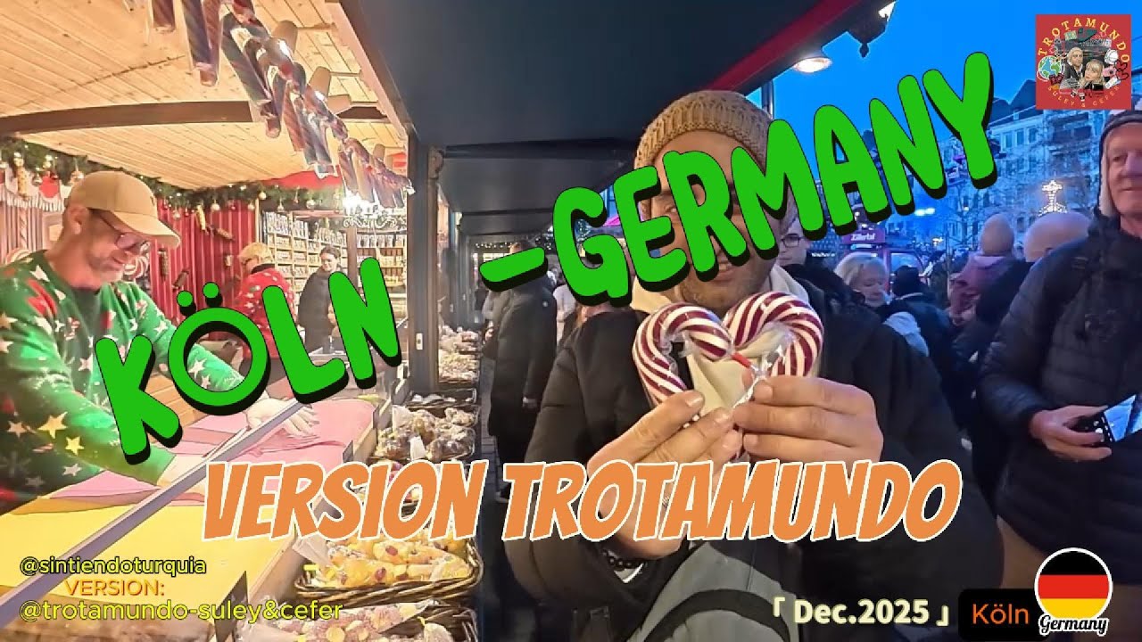 Haciendo caramelos🇩🇪Bazar Navideño de Colonia-Alemania-Dic-2025/Version @globetrotters-Suley&Cefer