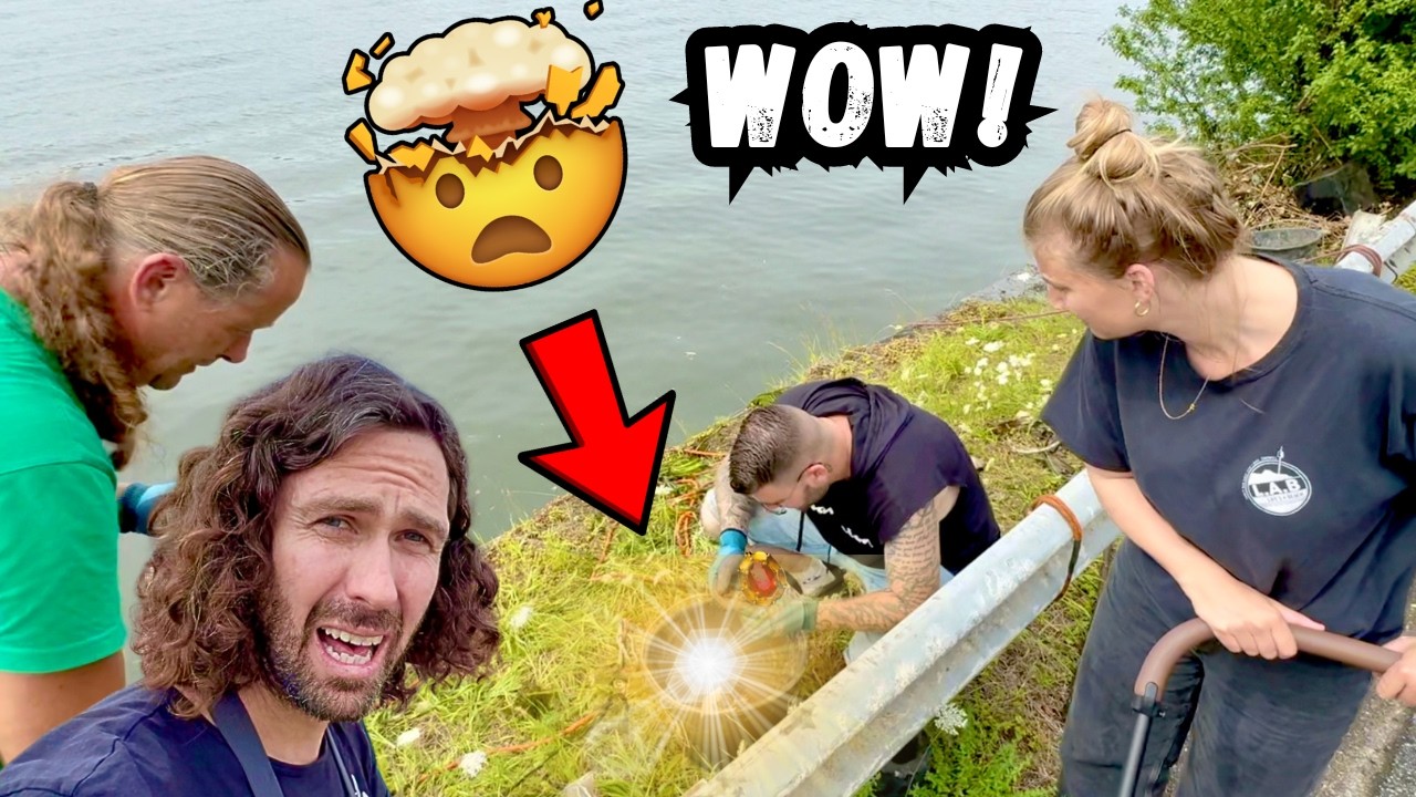 Сумка, полная золотых украшений, найдена во время магнитной рыбалки в реке! Совершенно неожиданно!