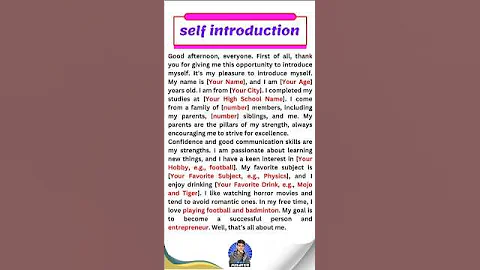 How to introduce yourself in english|| introduce yourself in  interview|self introduction in english