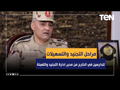مراحل التجنيد والتسهيلات والخدمات الم قدمة للدارسين في الخارج من مدير ادارة التجنيد والتعبئة