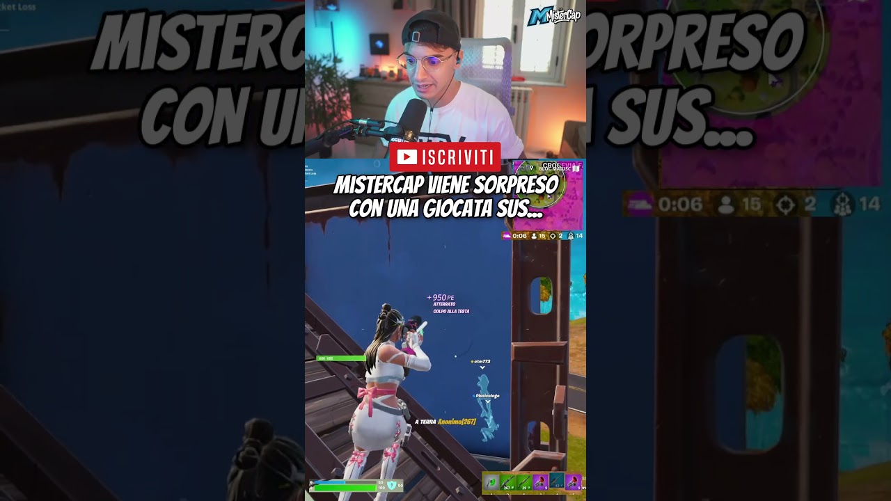 😳 La GIOCATA più SUS di MISTERCAP su Fortnite!🔥 