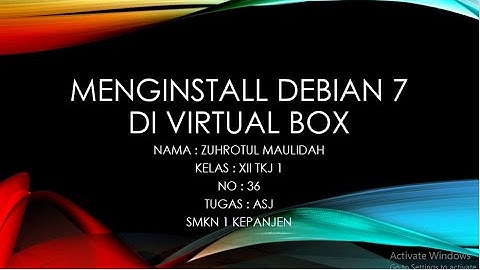 MENGINSTAL DAN KONFIGURASI DNS DI DEBIAN 7 DI VIRTUAL BOX || Tugas ASJ
