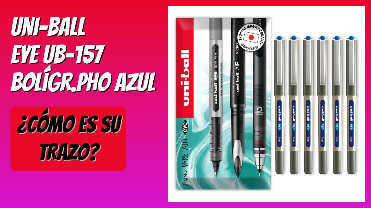 RESEÑA (2026) : Uni-Ball EYE UB-157 Bolígr.pho Azul. DETALLES