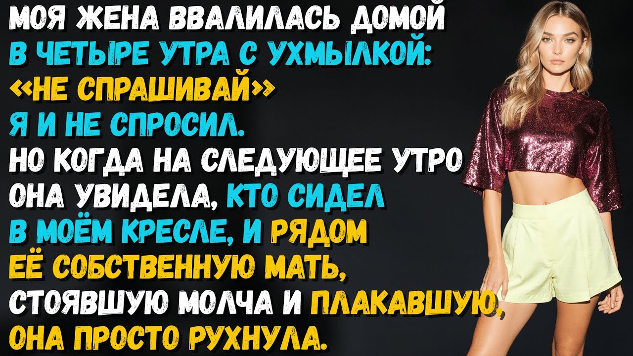 Жена вернулась домой с ухмылкой: «Не спрашивай» — тогда я воспользовался семейным трастом.