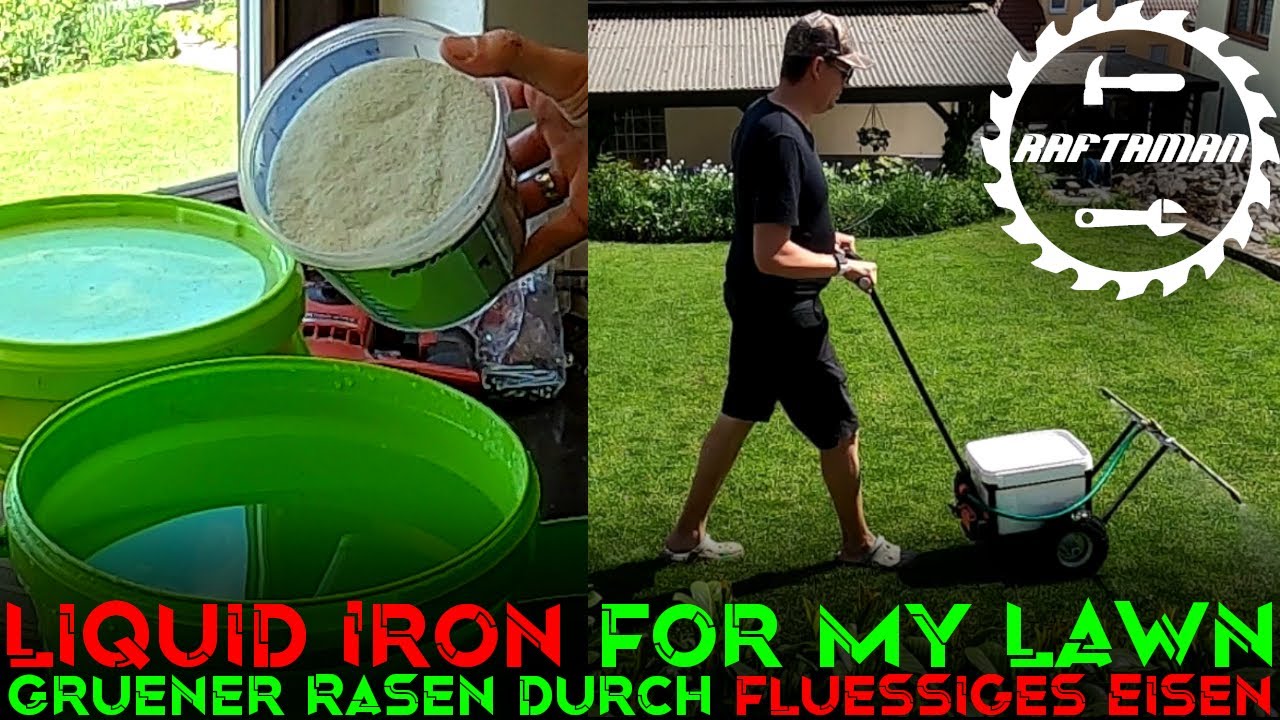 Flssiges  EISEN , warum und wie | grner Rasen | Rasenpflege | DIY |  Lawncare Tips