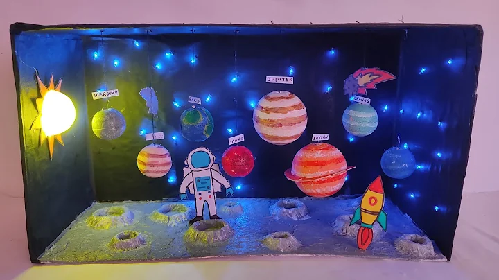 solar system  working  model  with  led lights | craftpiller