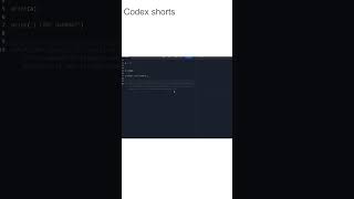 Codex: Shorts: mini lessons