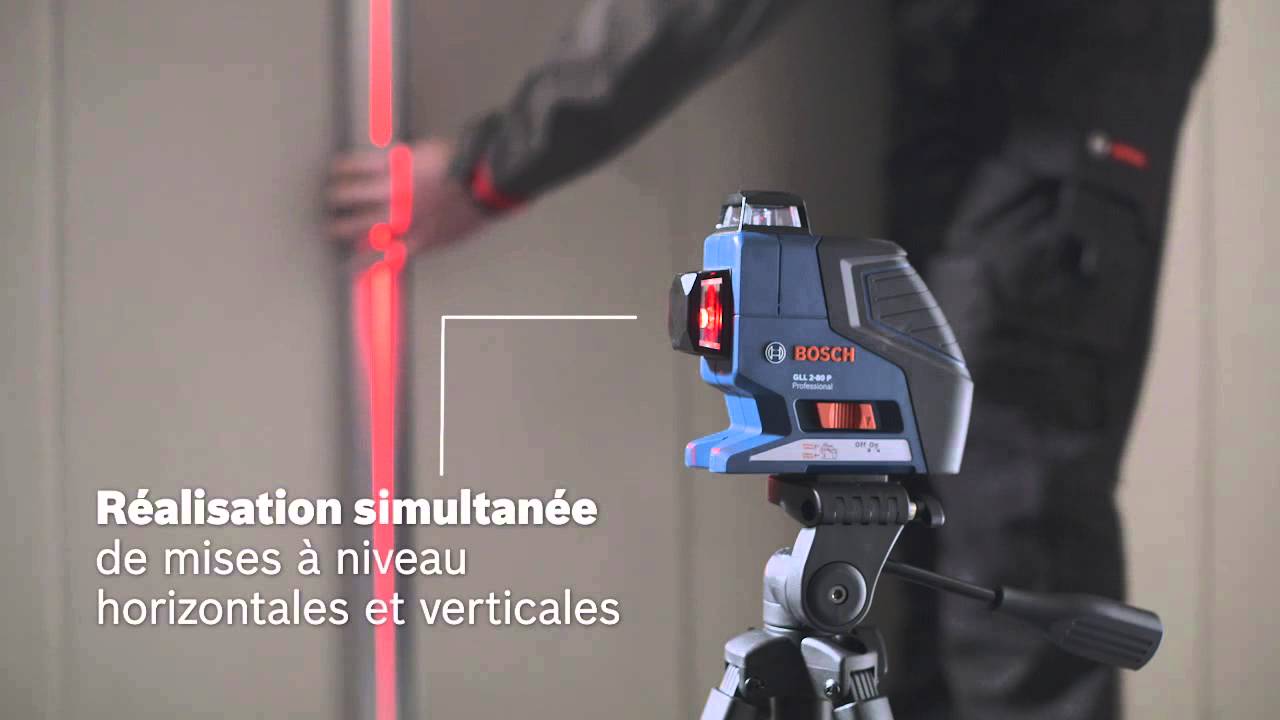 Bosch Laser croix GLL 2-80 P Professional - YouTube