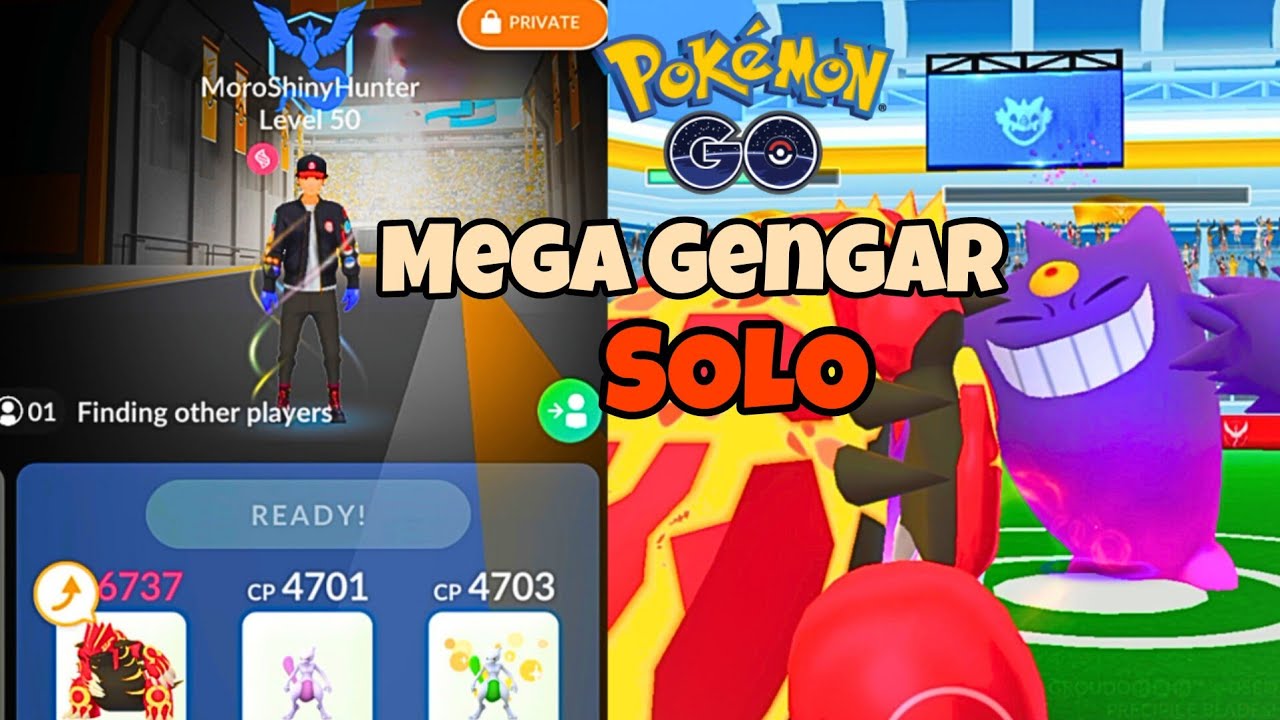 Mega Gengar Solo #pokemon #pokemongotrainer #PokémonGO #neu016 #mega #