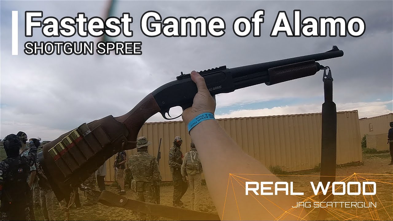 This Airsoft Shotgun makes clearing buildings cake 🎂 [ Jag Scattergun HD Wood Shotgun ]