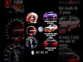 2500 hp Audi r8 v10 plus vs Vw golf mk2 1226 hp 16v abf 2l turbo vs 1000 hp bmw m5 cs #bmw #audi