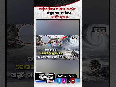 ମାଡିଆସିଲା ବାତ୍ୟା 'ଅର୍ଣ୍ଣବ' Cyclone Arnab #ytshorts #shortsvideo #cyclonearnab