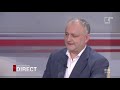 Invitatul emisiunea „Moldova în direct” de la Moldova1, Igor Dodon