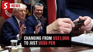 Trump amuses Cabinet members and press with Sharpie pen story