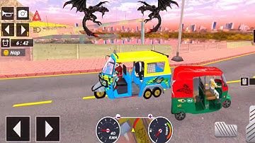 Tuk Tuk auto rickshaw driver 3D game - #209 auto rickshaw driving game - Android iOS Gameplay