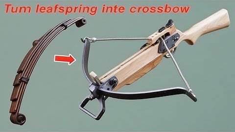 Powerful Mini Crossbow from Old Rusty Leaf Spring | Turn Leaf Spring into Crossbow #DIYCrossbow”