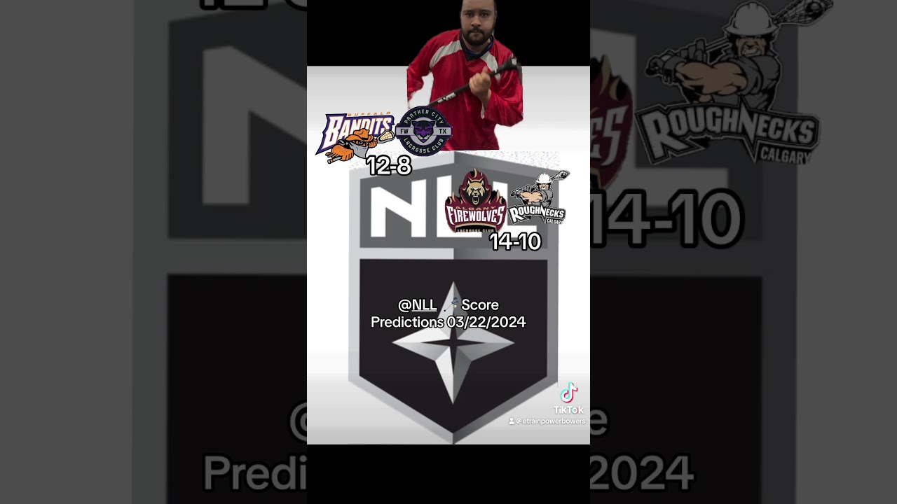NLL 🥍 Score Predictions 03/22/2024 