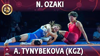 Nonoka Ozaki (JPN) vs Aisuluu Tynybekova (KGZ) - Final // Asian Championships 2022