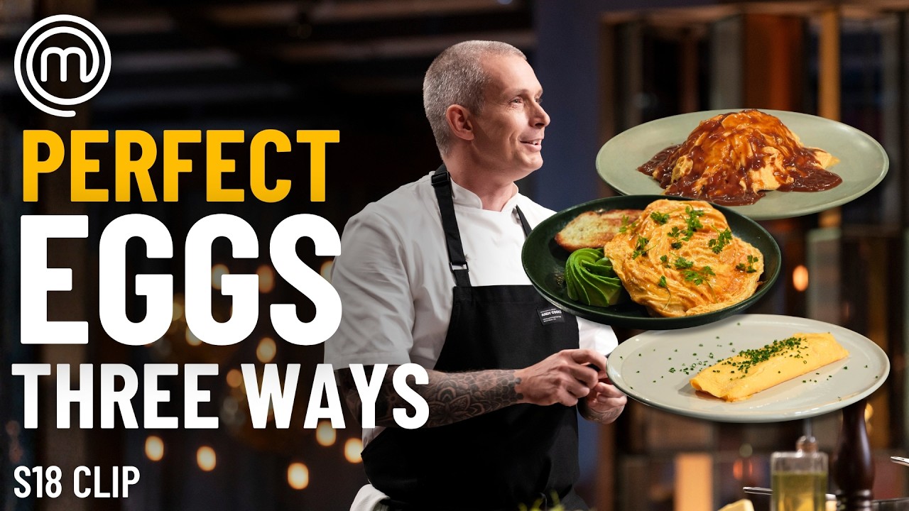 Make Eggs like Chef Andy Cooks! 🍳 | S18 Ep8 | MasterChef Australia | Clip