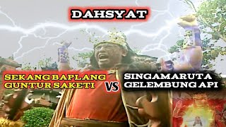 pertarungan sekang baplang guntur saketi vs singamaruta gelembung api #film angling dharma