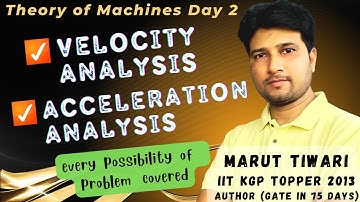 | Theory of Machines Day 2 | Velocity Analysis | Acceleration Analysis |