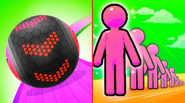 Going Balls VS Scale Man Run Android iOS Gameplay | Walkthrough , Ball Colour Run  New Update