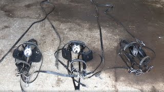 Hooking Three Horses Bit-to-Bit