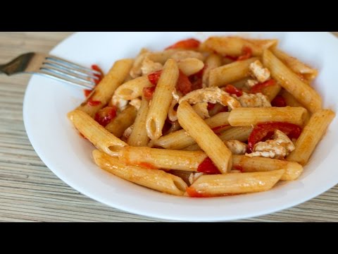 Паста с курицей и сладким перцем  Chicken Pasta with Bell Pepper