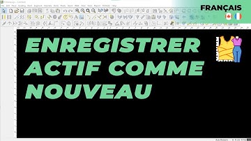 Français - Save Active As New | TUKAdesign Video Help | CAD Pattern Making Software | French