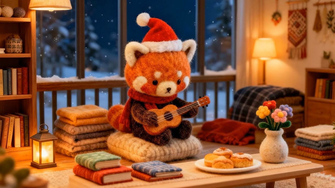 Soft Winter Nights by the Window ❄️ Cozy Lofi Jazz Music for Studying, Relaxing & Calm Focus