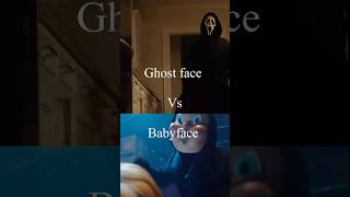 Ghost face (scream 5) vs baby face (happy death day) #happydeathday2u #scream5 #ghostface #babyface