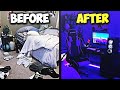 Transforming my messy room into my dream gaming room