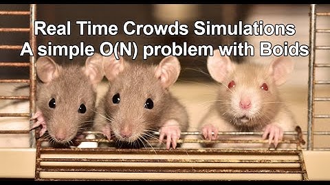 Crowd Simulation using Boids vectorization.