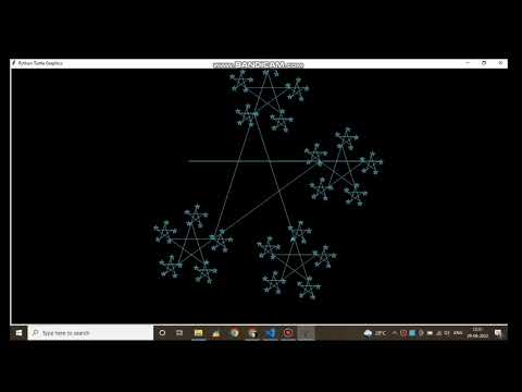 Making a cool design in python || Python turtle graphics Designs ||
