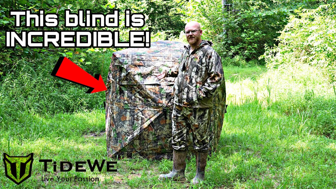 The BEST Hunting Blind for 2025! (TideWe VisX See-Through Blind) - YouTube