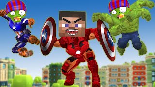 Papa Steve Transform Super Hero Ironman Vs Captain Zombie & Hulk Sixhands Saves City - Scary Teacher