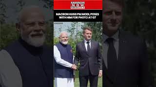 Modi-Macron Bonhomie: Global Leaders Share Warm Hug, Indian PM Receives Grand Welcome At G7 #shorts
