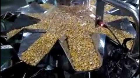 Automatic coin granule Z type bucket elevator feeding multi heads vertical big bag packaging machine