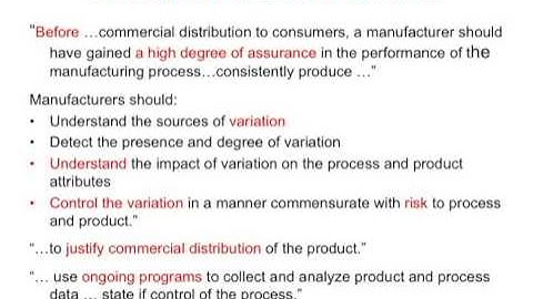 Analyzing the FDA Process Validation Guidance