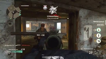 MY FIRST V2 ROCKET!! 35 K/D AND VICIOUS MEDAL (Cod WWII Nuke Gameplay)