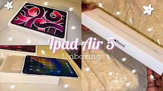 iPad Air 5 (Pink) ? Unboxing + Apple Pencil 2