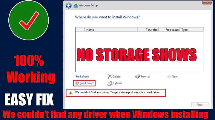 How to Fix We Couldn’t Find Any Drives when installing Windows 10 or Windows 11 | HDD not Showing