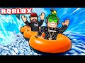 WE ARE SNOW TUBING in ROBLOX SNOW RESORT
