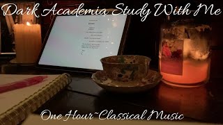 One Hour Study With Me~Dark Academia Music