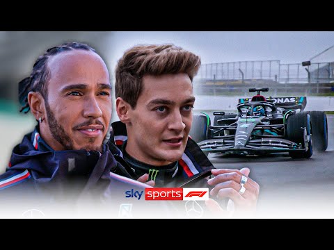 Lewis Hamilton & George Russell TEST DRIVE new Mercedes! | "It's like CHRISTMAS!" 🎁