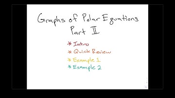 Graphs of polar equations part 2