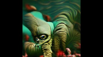 A Creature from Another Planet Recursive Zoom : Text To Image Machine Learning Neural Net