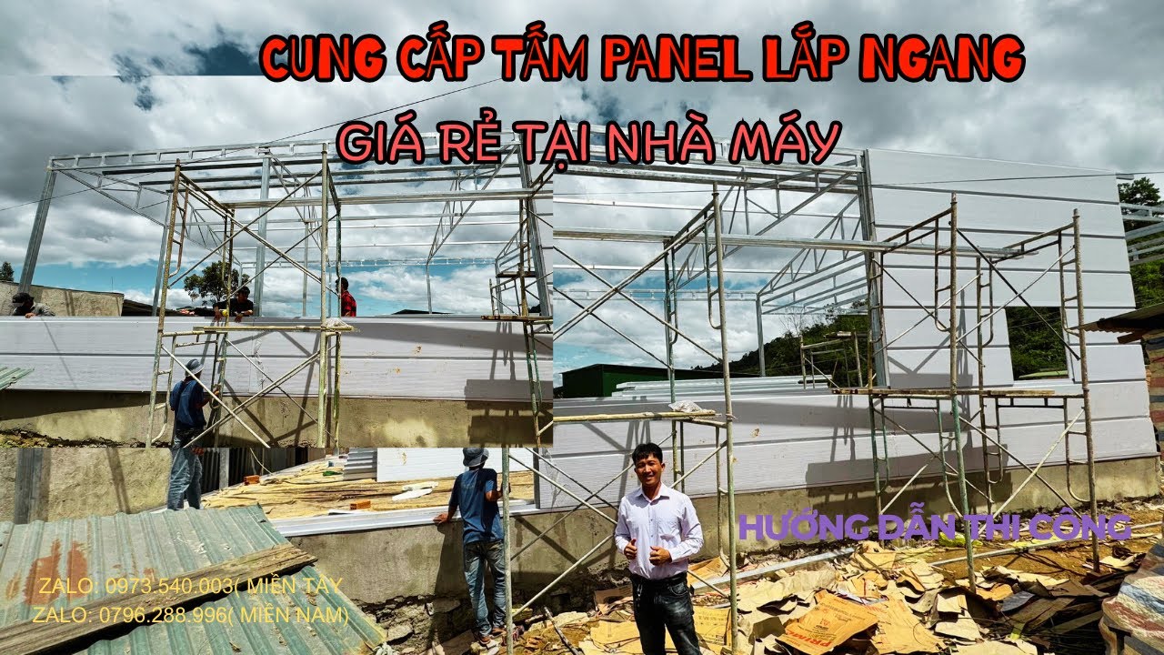Cung cấp thi công tấm panel lắp ngang, giá rẻ tại nhà máy, liên hệ mua hàng 0965.680.820.